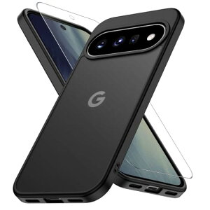 JUSTCOOL Google Pixel 11�p �P�[�X �u���b�N �K���X�t�B�����t�� ������ �}�b�g�� �ϏՌ� ���ϖh�~ �ϋv�� ���^ �y��