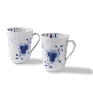 Royal Copenhagen Blue Fluted Mega Mug, Set Of 2