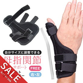 【期間限定★SALE】親指サポーター 腱鞘炎 親指 親指固定 バネ指 関節炎 母指CM関節症 手首 突き指 手指 サポーター 固定 保護 メッシュ素材 通気性 ダブルプレート 手の親指サポーター プレート 指 付け根 手首サポーター スポーツ フリーサイズ 拇指【meru】