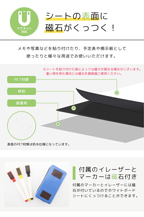 楽天市場 ホワイト ボード 壁紙 ホワイトボード シート Diy ウォールステッカー オフィス 無地 ミーティングルーム 幼稚園 学校 キッズルーム リフォーム 掲示板 教室 事務用品 お絵かき 落書き 子供部屋 会議室 マーカー3本 イレーザー Takumu Trend Marche 楽天市場店