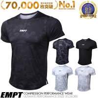 EMPT トレーニングウェア メンズ 半袖  | フィットネスウェア ランニングウェア ジムウェア スポーツＴシャツ シャツ トップス 吸汗 速乾 オールシーズン 春夏 秋冬 男性 スポーツ おしゃれ かっこいい 迷彩 カモフラ 丸首 フィットネス 筋トレ トレーニング