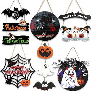 ハロウィン 飾り 木製 幽霊 オーナメント カボチャ 吊り下げ 装飾 屋外 玄関 部屋 パーティー グッズ ディスプレイ 置物 可愛い ドア掛け 壁掛け テーブル ウォール ハロウィングッズ 装飾品