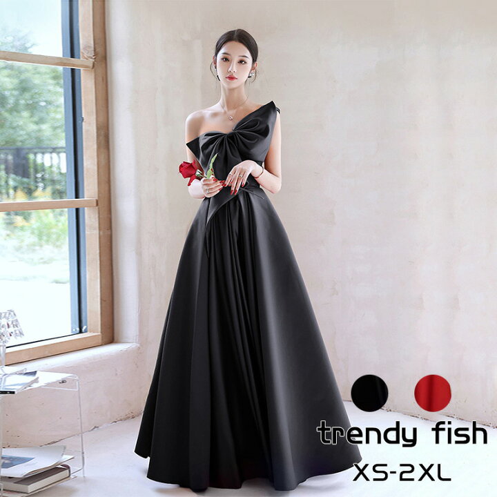 楽天市場】カラードレス イブイングドレス ブラック ワイン お洒落  