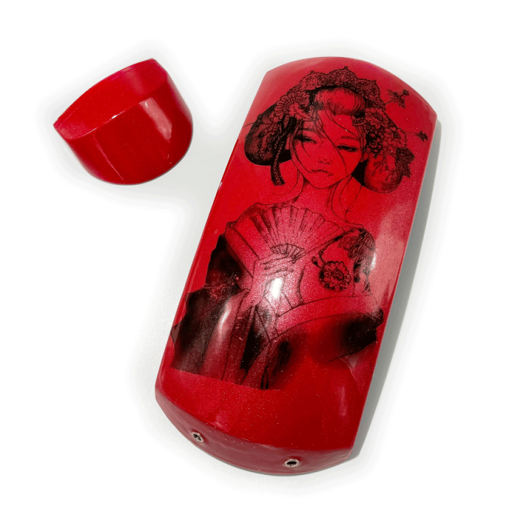 本津軽塗り　胴掛・天神袋セット　送料込み 楽天市場】津軽三味線用【 胴掛・天神セット メタリック 無地