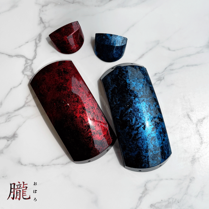 【稀少】カンカラ三線赤黒シーサー　 三線　エアーブラシアート 楽天市場】津軽三味線用【 胴掛・天神セット メタリック エアブラシ