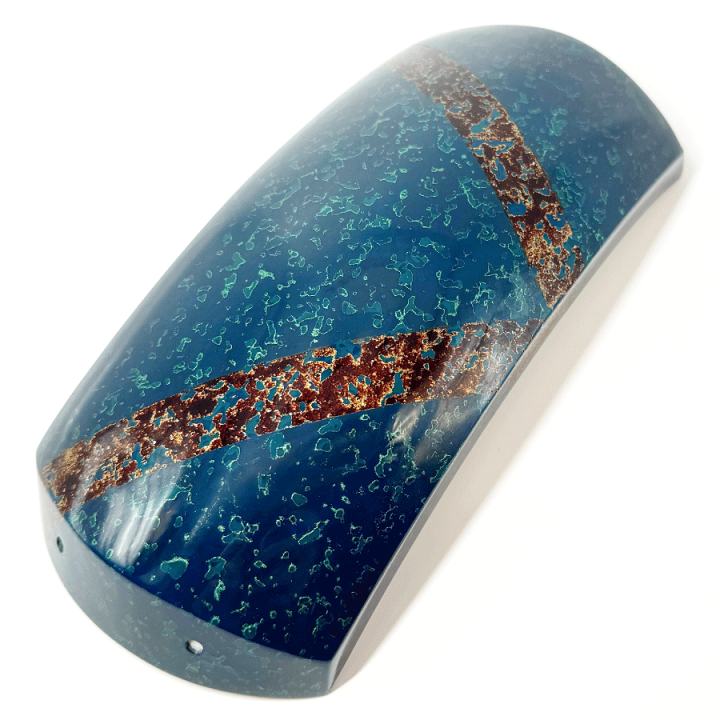 津軽三味線用、津軽塗り胴掛、浅葱グラデーション 津軽三味線用、津軽