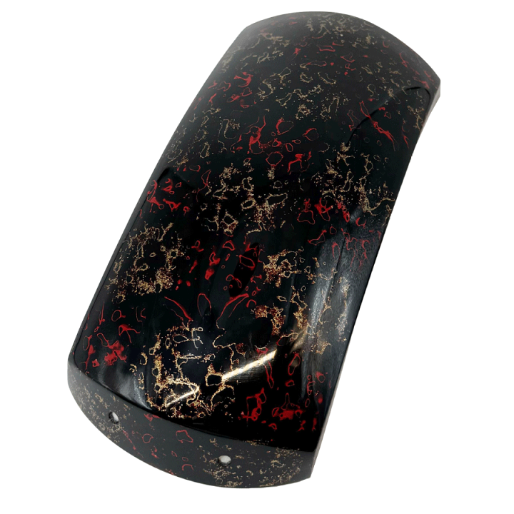 楽天市場】【 津軽塗 胴掛 -梨子地- 黒(紐付) 】津軽三味線用 胴掛け