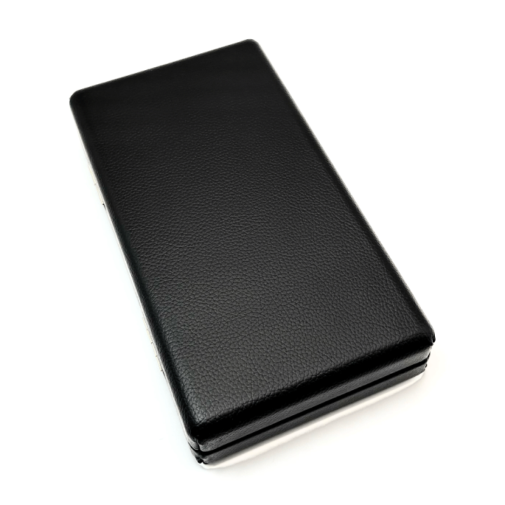 津軽三味線　バチ　ケース付 楽天市場】津軽三味線用【 2丁撥入れ -楓凛- 黒 】ネコ バチ入れ