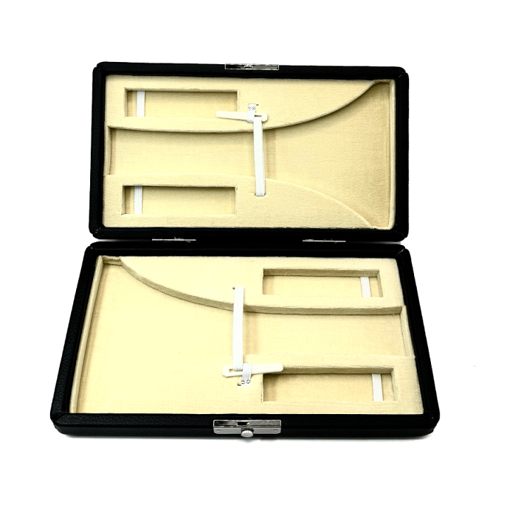 楽天市場】津軽三味線用【 2丁撥入れ -楓凛- 黒 】ネコ バチ入れ