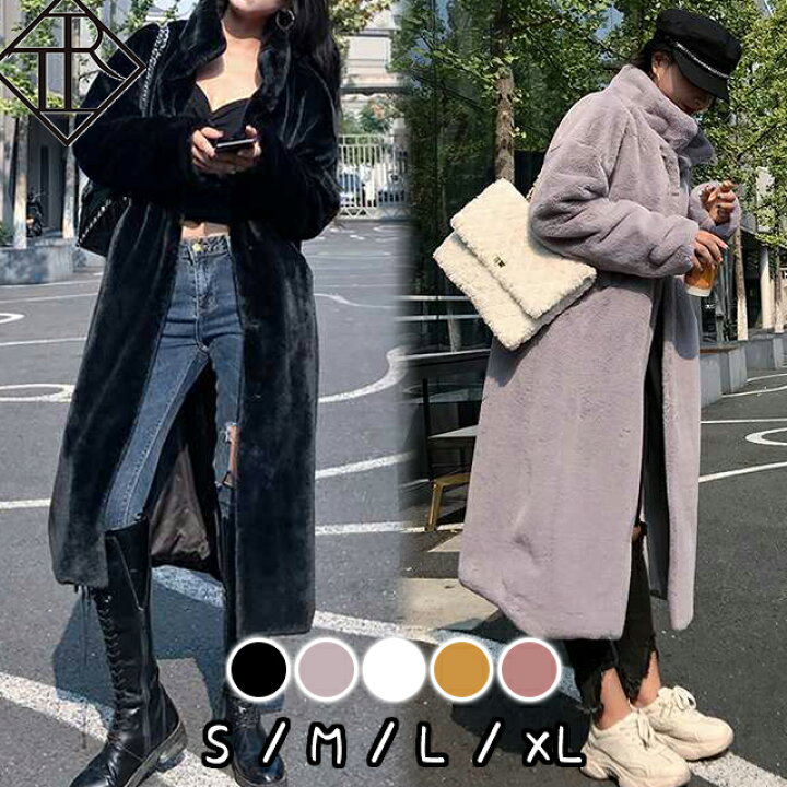 楽天市場 ファーコート アウター レディース黒 フェイクファー アウター エコファー ドロップショルダー 中綿 ロングコート ファー付き ボリュームコート 毛皮コート フォックス ロングコート ガウンコート フォーマル ロング Tresor Clothes 楽天市場店