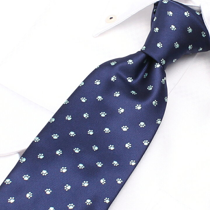 楽天市場 ネクタイ ユニークネクタイ 肉球 モチーフ メンズ 男 Tie Ft01 レギュラーネクタイ 猫 ネコ 肉球 動物 アニマル 獣医 ペット モチーフ イラスト シルエット 可愛い ポップ オシャレ プレゼント ギフト 贈り物 洗える スーツ ビジネス M便 1 3 ワイシャツの