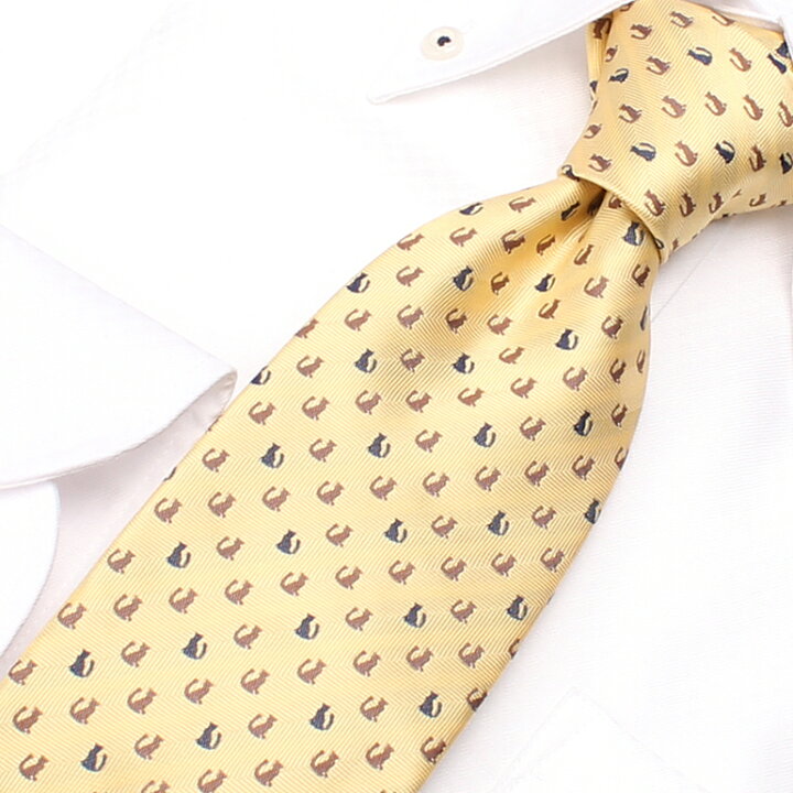 楽天市場 ネクタイ ユニークネクタイ 猫 モチーフ メンズ 男 Tie Ft15 レギュラーネクタイ 猫 ネコ 動物 アニマル 獣医 ペット モチーフ イラスト シルエット 可愛い ポップ オシャレ プレゼント ギフト 贈り物 洗える スーツ ビジネス M便 1 3 ワイシャツの