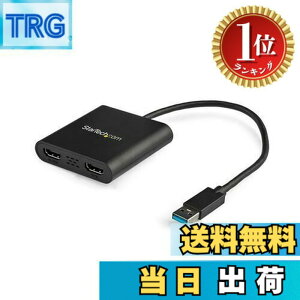 �y���������z�y�y�V�����L���O1�ʊl���zStarTech.com USB 3.0 - HDMI�ϊ��A�_�v�^�[/2���/4K30Hz+1080p/Windows�̂� macOS ChromeOS Linux��Ή� USB32HD2