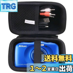 yzNikon fW^J COOLPIX W150/W300/A100/A10 pی[P[X -waiyu JP (Storage case, Black)