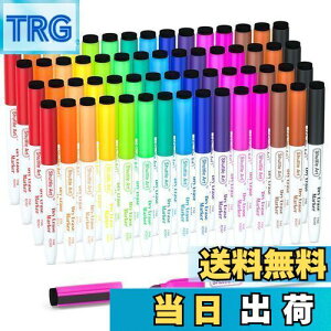 【送料無料】Shuttle Art ホワイトボードマーカー 消せるマーカーペン 60本セット 15色 磁気 マグネット付 イレーサー付 ホワイトボード用 ガラス/プラスチック/LED看板に書ける オフィス 作業現