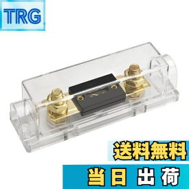 【送料無料】車 100A ANLヒューズ付きANLヒューズホルダー 自動車 バイク オーディオサブウーファー 用品 金色 1個入り