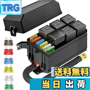 �y���������zKILIGEN 12V �����[�{�b�N�X�ƃq���[�Y 5 �s�� JD1914 40A �����[ 5 �� 4 �s�������[ 6 ATC/ATO �u���[�h�q���[�Y 1 �t���A�����ԁA�g���b�N�A�����ԁA�}�����{�[�g�p�̖h�����j�o�[