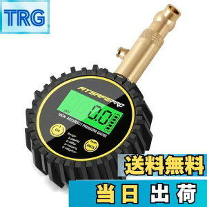 【送料無料】ATsafeproデジタルタイヤエアゲージ 車日本、自動車、トラック、SUV、オートバイの1400Kpaタイヤ圧力計、ANSI B 40.1認証を受けたデジタル空気圧ゲージ、正確かつバックライトLCDディ