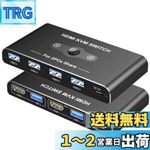 yzKVMXCb` HDMI 21o Movcle USB3.0 ؑ֊ 5Gbps] KVM USB ؑ֊ p\R2 L[{[h/}EX/fBXvC1䋤Lł؂ւ 4K@60Hz 4 USB-A|[g L[{[h/}
