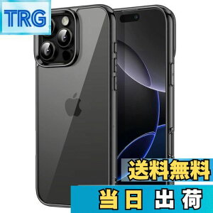 【送料無料】JETech iPhone 16 Pro 6.3インチ用 ケース 黄ばみなし 衝撃吸収 バンパーカバー 傷つけ防止 クリアバック (ブラック)