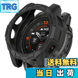 yzSHEAWA for Fenix 7X Pro P[X Jo[ یP[X ݊i Epix Pro 51mm TPUS یJo[ ϏՌ ANZT[ (ubN)