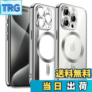 yzJETech iPhone 15 Pro 6.1C`p \tgNAP[X JYSی MagSafeCX[dΉ ϏՌ dCbLTPUJo[ (Vo[)