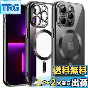 yzJETech iPhone13ProMax (13 Pro Max 6.7C`p) \tgNAP[X JYSی MagSafeCX[dΉ ϏՌ dCbLTPUJo[ (ubN)