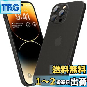 yzu0.3mmɔviPhone 14 ProΉP[X memumi}bg IWi݌v wh~ th~ 6.1C` lCP[X?Jo[(Trans-Black)
