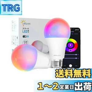 yzORALUCE X}[g LEDd E26 60W F X}[gCg }`J[ 1600FRGB FdF Alexa/Google HomeΉ nusv u 戵t 2 LDA9F-E26/2P