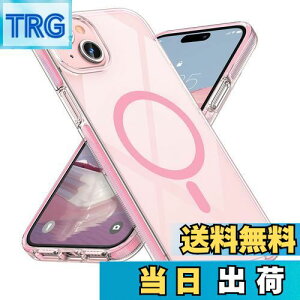 【送料無料】MILPROX iPhone 15 Plus 用 ケース Magsafe対応 マグネット搭載 米軍MIL規格 超耐衝撃 防滑ストライプ クリア 黄変防止 ワイヤレス充電対応 マグセーフ対応 透明 保護カバー スマホケース