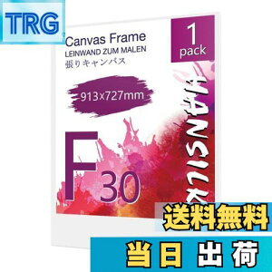 【送料無料】HANSILK キャンバス 張りキャンバス キャンバスボード F30 913mmx727mm 【1枚】油絵 画材 画布 油絵の具 ギャラリー用 油彩・アクリル兼用 化繊綿製 オイル漏れ防止 厚手 中目 子供 初