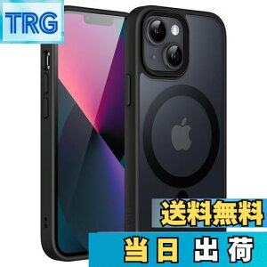 yzJETech iPhone 13 mini 5.4C`p }Olbg P[X MagSafeɑΉ ̃}bgw ^ ϏՌ Jo[ (ubN)