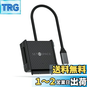 yzSETMSPACE SATA USB C 3.0ϊP[u 2.5C`/3.5C`n[hfBXNhCu HDD SSD SATA USB TYPC CϊP[u5Gbps  12V 2AdA_v^t-0.3M