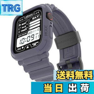 �y���������zelkson �A�b�v���E�H�b�` �o���h Apple Watch 45mm 44mm �o���p�[�P�[�X�t�� ���ȃ����Y�o���h Apple Watch SE iWatch Series 9 8 7 6 5 4�p, Quattro Pro Series �X�|�[�c�~���^���[�ی�P�[�X �v���e