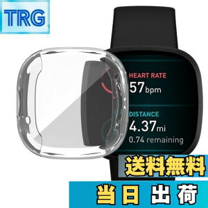 yzFitbit Versa 3 P[X Fitbit Sense \tgP[XyELMKzSʕی ϏՌ ߗ _炩 EȒP TPU EIb` یP[X ^ Jo[ tBbgrbg Versa3 / Sense op[ Ή