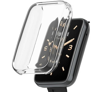 �y���������zMiimall�Ή�Xiaomi Mi Band 7 Pro�J�o�[ �t�B���� TPU�S�ʕی�P�[�X �d�C���b�L���H �����ߗ� �Ռ��z�� �w��h�~ ���y�� Mi Band 7 Pro �P�[�X �C�A�h�~ �E���ȒP�i�N���A�j