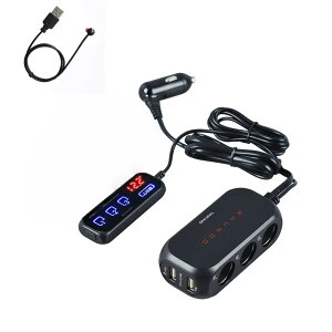 yzDURASIKO ԗpVK[\Pbg 3A ԍڏ[d 2USB[d|[g d ^C}[ @\ ő105Wd͋ ߕוی 12-24V ꊇ&ƗXCb` OȑΉ iPad/X}[gtH