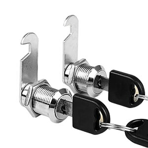 【送料無料】SHULLIN 2個セット 引き出しキャビネットカムロック錠 16mm シリンダー錠 引き出し 錠 扉 キャビネット戸棚 食器棚 金属 補助錠 鍵 キー4個付きロ 郵便ポストロッカー ショーケース