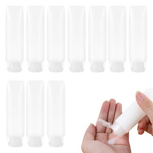 【送料無料】Doyeemei トラベルボトル 小分け 詰め替え容器 (10個) 漏れ防止デザイン スクイズ 出張 TSA 旅行用 シャンプー クリーム 化粧水 化粧品 収納 透明 ホワイト
