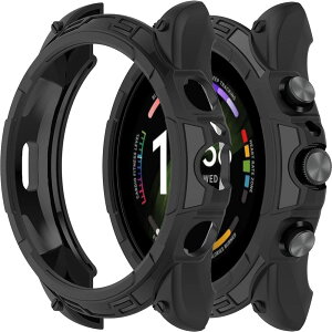 �y���������zMiimall�Ή�Fossil Gen 6 42MM�P�[�X TPU�ގ� �\�t�g �h�Ռ� �y�� ���^ Fossil Gen 6 �J�o�[ �����h�~ �����Ή� Gen 6�ی�J�o�[ �o���p�[�i42MM|�u���b�N�j