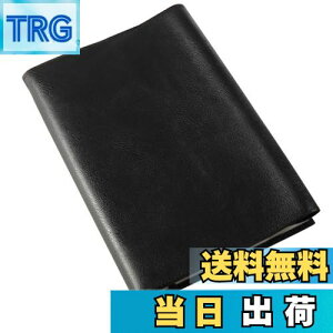 【送料無料】gogesブックカバー 新書版 防水レザー ? 上質感のある合皮 多色多サイズ選択可能な高級本カバー サイズ調整可能 厚め対応可 しおり付き 軽量 おしゃれ(新書 クロ)
