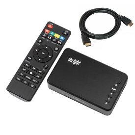 【送料無料】InLightメディアプレーヤー 最大解像度 3840*2160p 30fps SDカード・USBメモリ対応 動画・音楽・写真再生 HDMI・VGA・コンポジット出力対応 テレビ再生 写真や動画をテレビで再生 付属HDMIケーブル