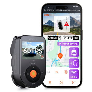 �y���������zVANTRUE �O��J���� �h���C�u���R�[�_�[ 2.7K 500����fSTRAVIS 2 IMX675 �Z���T�[���� WiFi���� �������� �h�����R 1944P �O��HDR�Ή� �����Î� 160�x���L�p GPS���� 24���Ԓ��ԊĎ� ���̌��m G