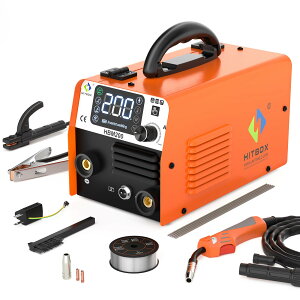 �y���������zHITBOX �������n�ڋ@ 100V 200A �n�ڋ@ 1��3�� �m���K�XMIG �A�[�N�n�� LIFT TIG �C���o�[�^�[���� �t���\�� MIG�n�� DIY ���S�Ҍ��� �y�� �ƒ�p/���^�n�ڋ@ ���{��戵�������t�� HBM200