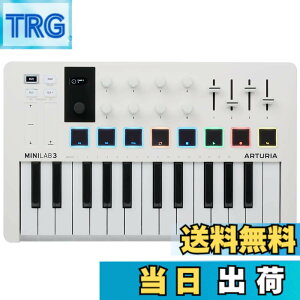 �y���������zArturia MIDI �L�[�{�[�h �R���g���[���[ MiniLab 3 �z���C�g �F�F�z���C�g