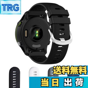 �y���������zAoouik GARMIN�p �K�[�~�� Forerunner 255 �x���g �o���h 22mm �V���R����4�F (�u���b�N) �F�F�u���b�N