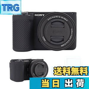 �y���������zRieibi �V���R���ی�P�[�X Sony Alpha ZV-E10 II �J�����P�[�X �X�N���[���v���e�N�^�[2�t�� �y�� ZV-E10II�P�[�X �O���b�v���o���� Sony ZV-E10 II�J�����P�[�X�p �F�F�u���b�N�A�T�C�Y�F