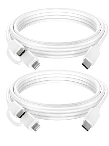 yzQuntis 2in1 USB C CgjOP[u 2{Zbg 2m iPhone 15Ή }[dP[u 60W[dR[h ^CvC CgjOP[u iPhone/iPad Pro/Samsung/MacBookΉ