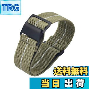 �y���������z[Onthelevel] ���v�o���h 18mm 20mm 22mm���vNato�x���g, 60�N�� �t�����X�R �p���V���[�g�o�b�O NATO�^�C�v �e�� �i�C�����X�g���b�v (18mm, �J�[�L�Ɣ� - �u���b�N�o�b�N��)