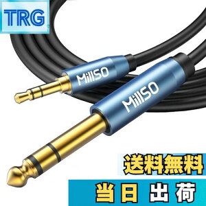 yzMillSO 6.35mm 3.5mm ϊP[u IX-IX I[fBIϊP[u 3.5mm~jvO to 6.35mmWvO 24bL XeIP[u 2.4m u[